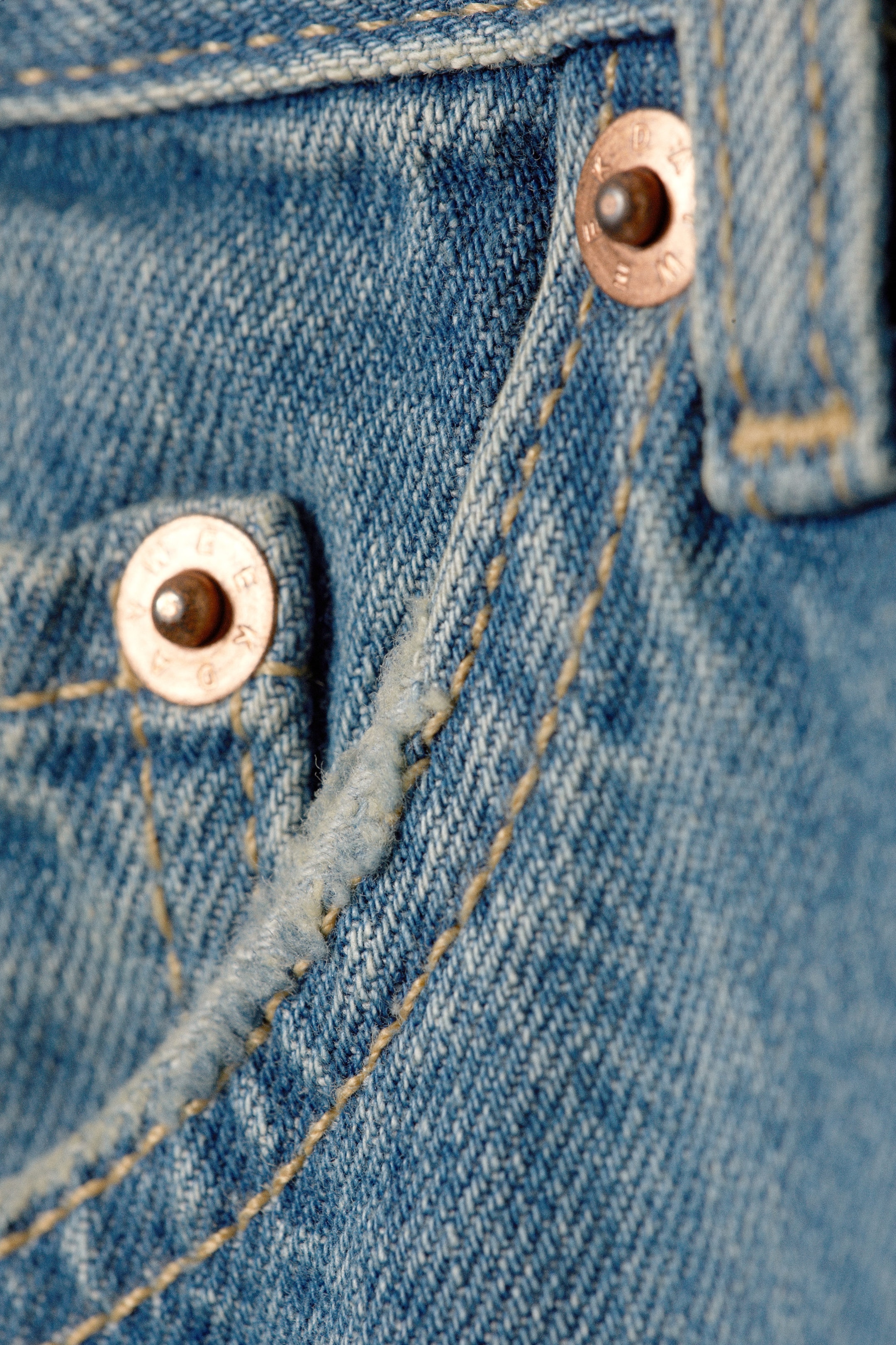 2000 Blue - Bleu moyen - Jean unisexe droit ample taille mi-haute Galaxy - 7