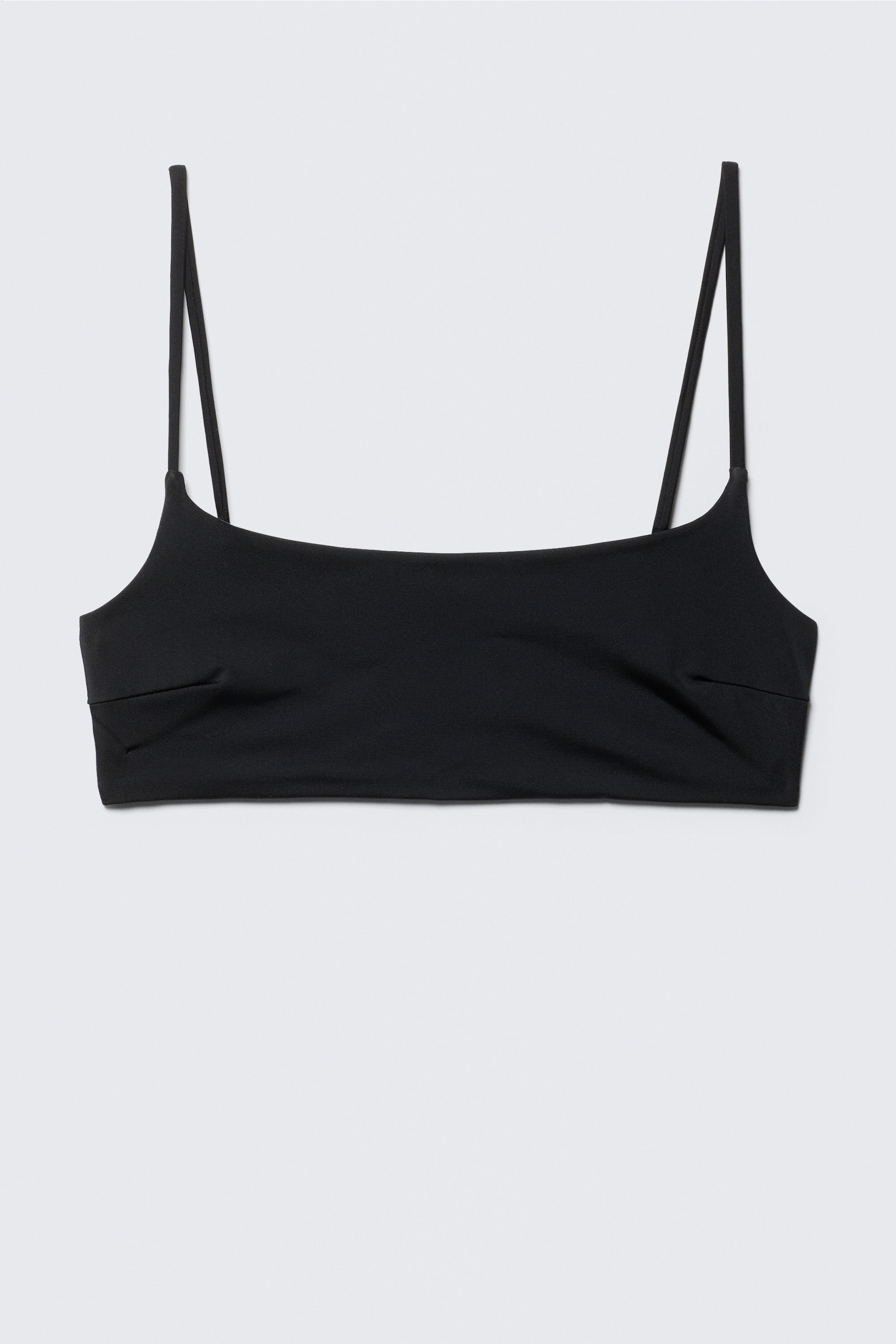 Black - Scoop Neck Bikini Top - 3