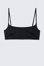 Black - Scoop Neck Bikini Top - 3
