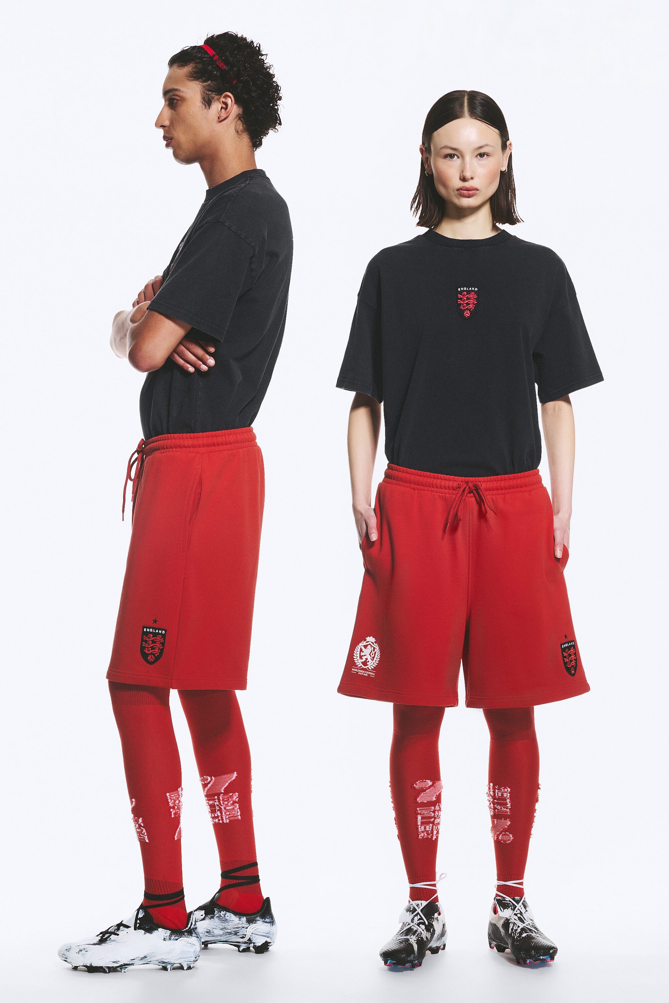 Bright Red - TOFFS Relaxed Jersey Football Shorts - 1