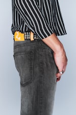 Rubby Black - Issue Low Waist Slim Tapered Jeans - 3