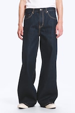 Blue Rinse - Dunkelblau - Solar Loose Wide Leg Unisex Jeans - 1