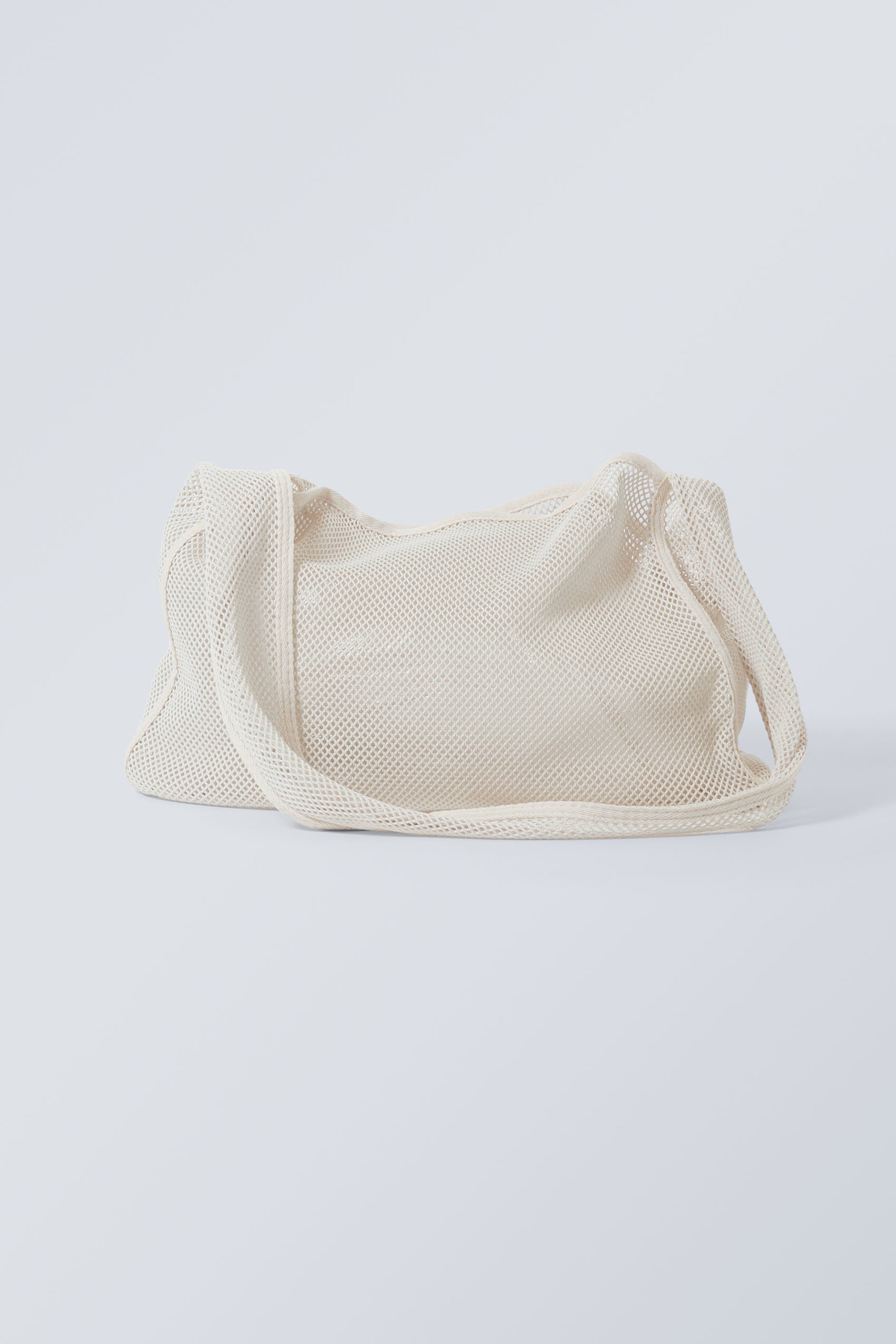 Staubiges Weiß - Netz-Umhängetasche - 0