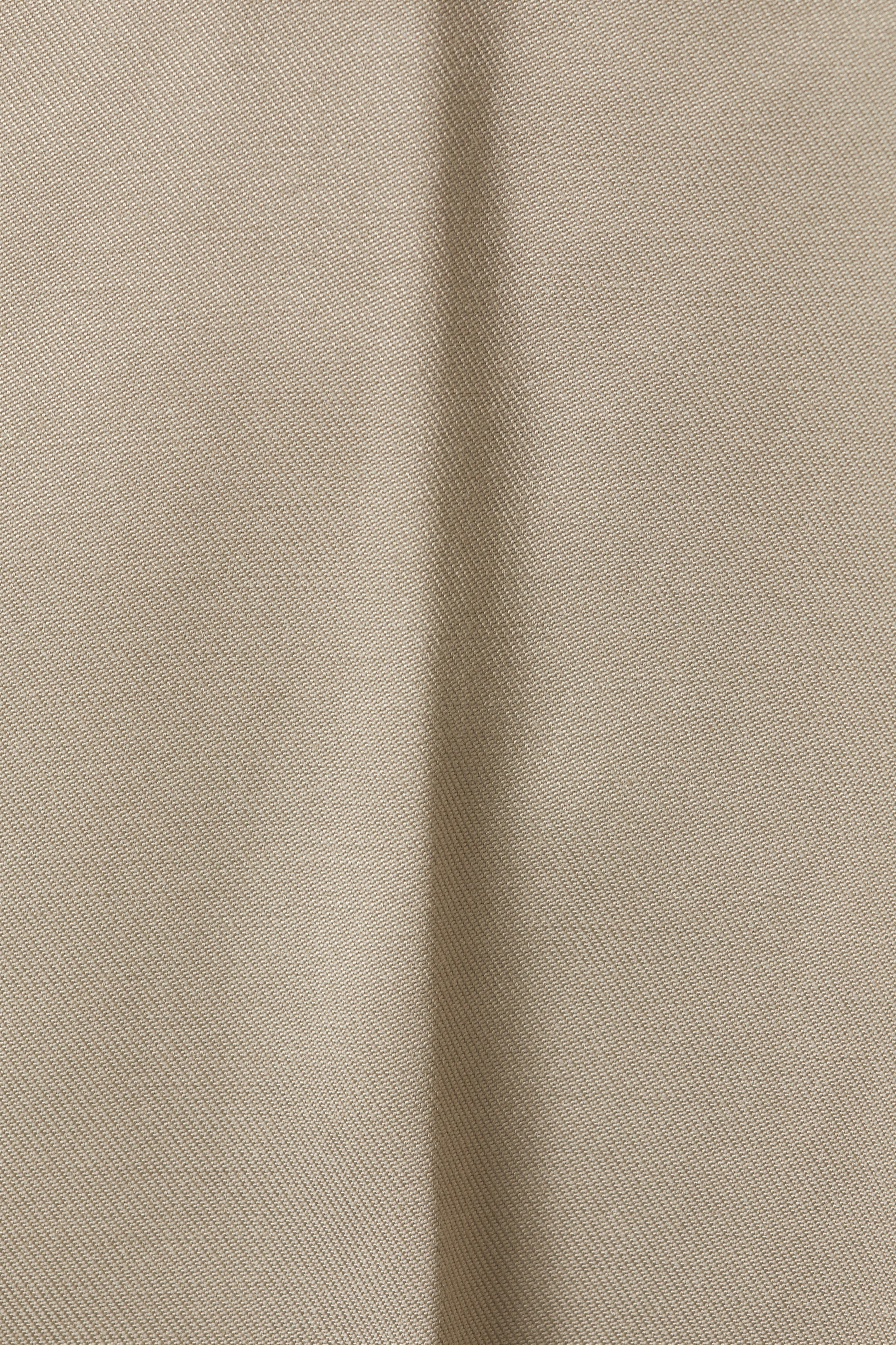 Beige - Dressbukse i tvill med avslappet passform - 2