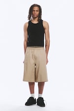 Beige - Chinoshorts med lös passform - 1