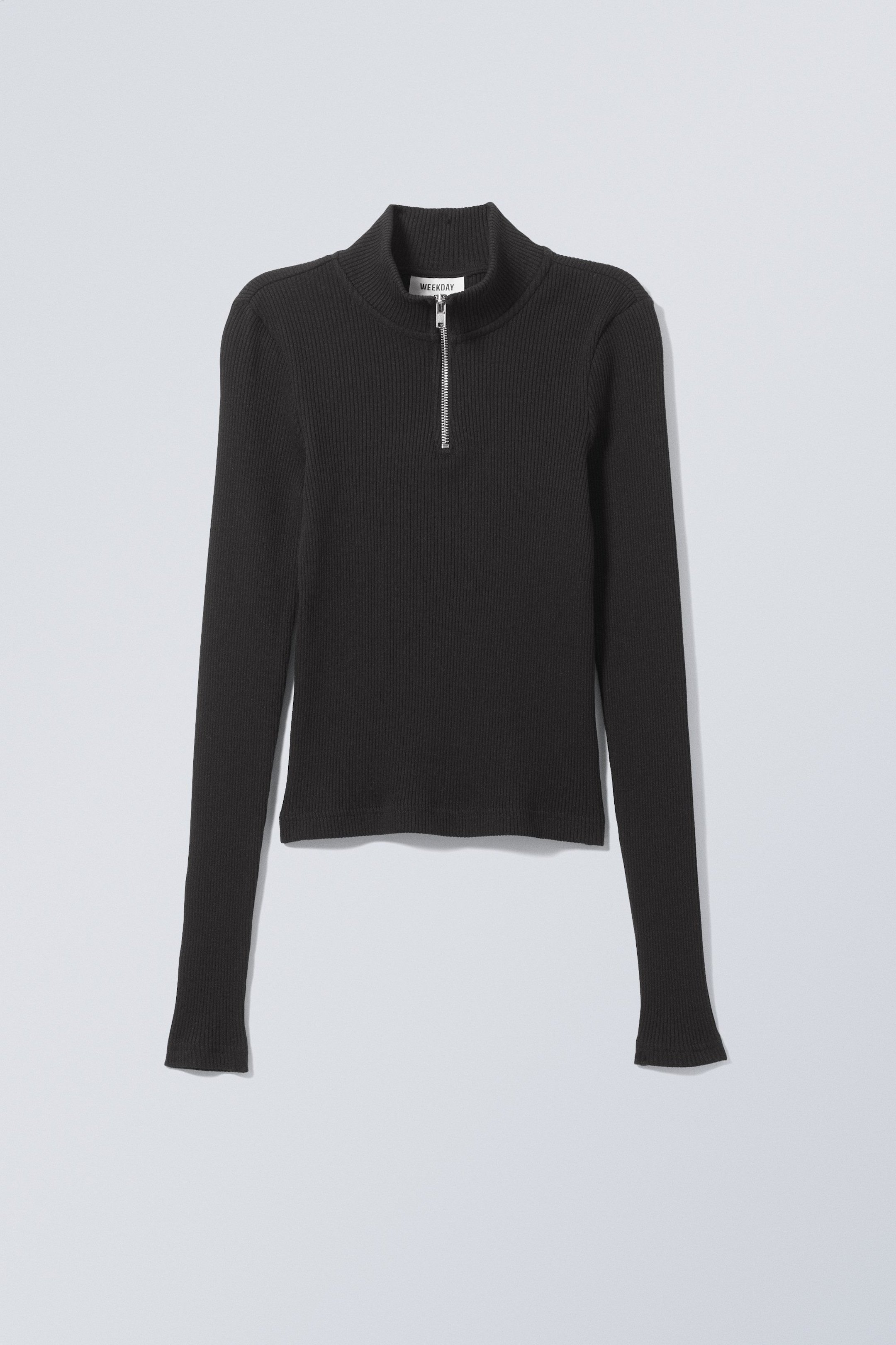 Black - Ika Half Zip Long Sleeve - 1