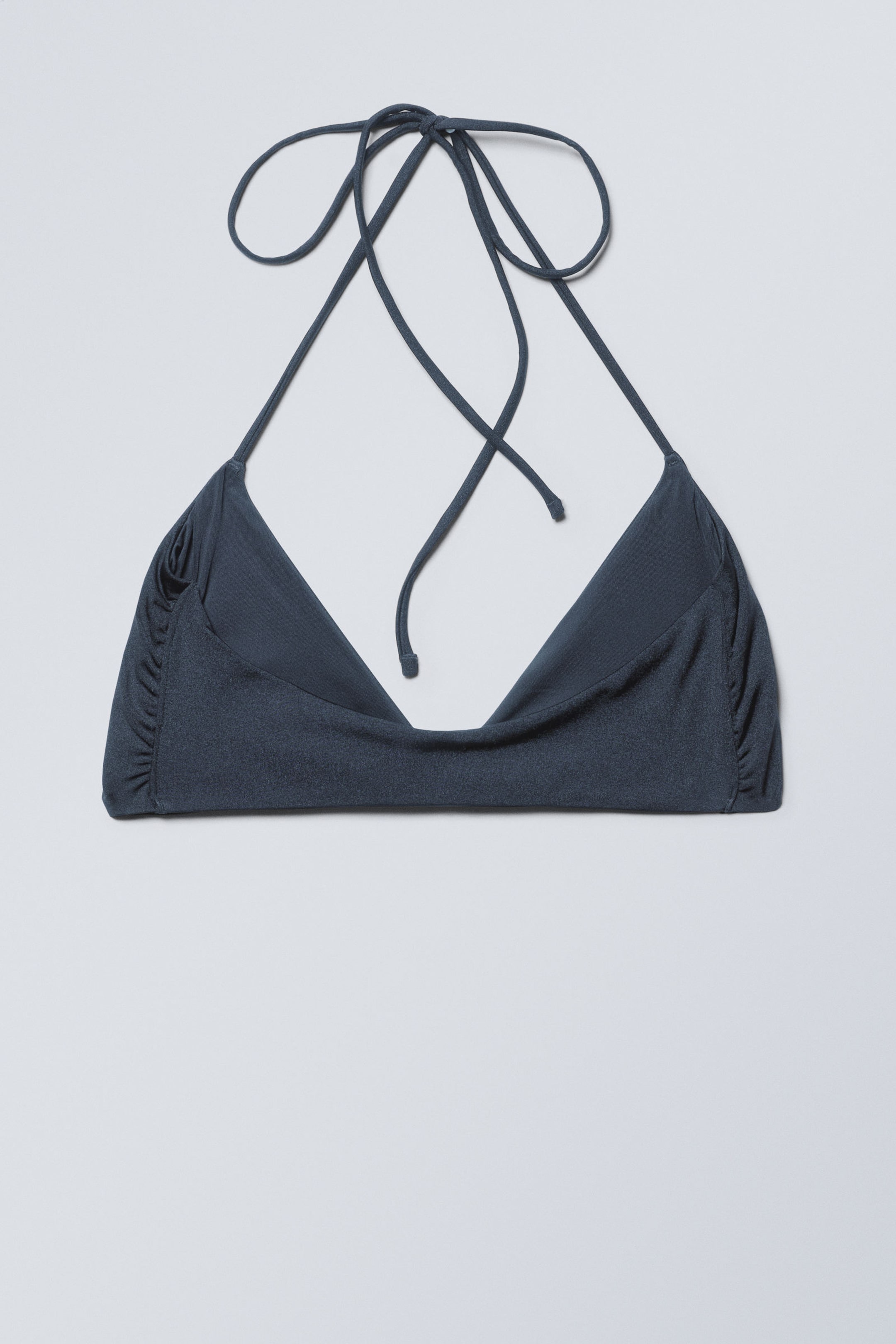 Dunkelblau - Neckholder Bikini-Oberteil - 5