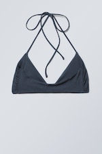 Dark Blue - Turn Halter Bikini Top - 1