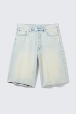 Citizen Blue - Light Blue - Astro Mid Rise Loose Baggy Denim Shorts - 4