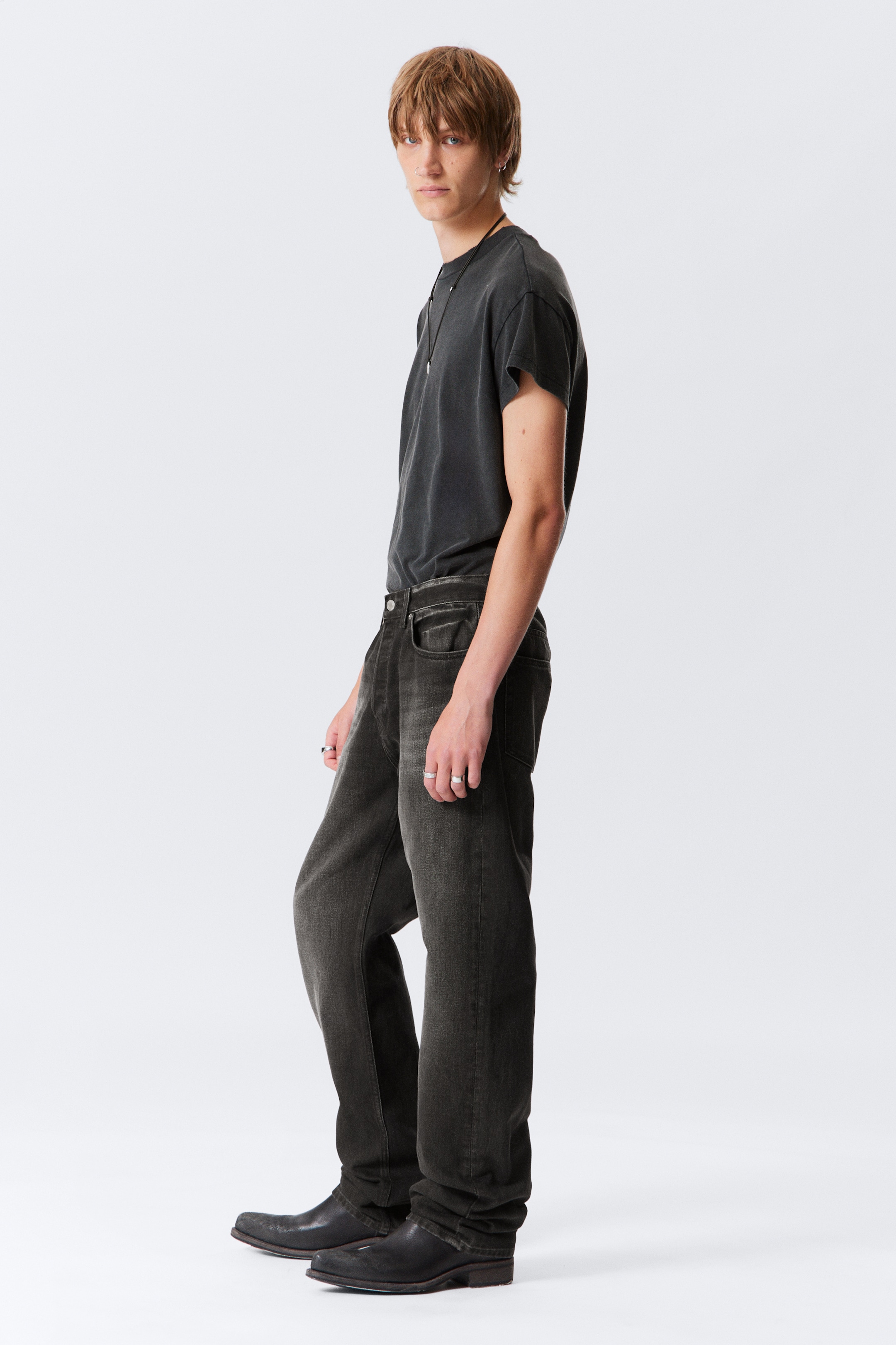 Grotere afbeelding bekijken: Space Relaxed Straight Leg Jeans - Obsidian Black - Black - HEREN | H&M BE 3