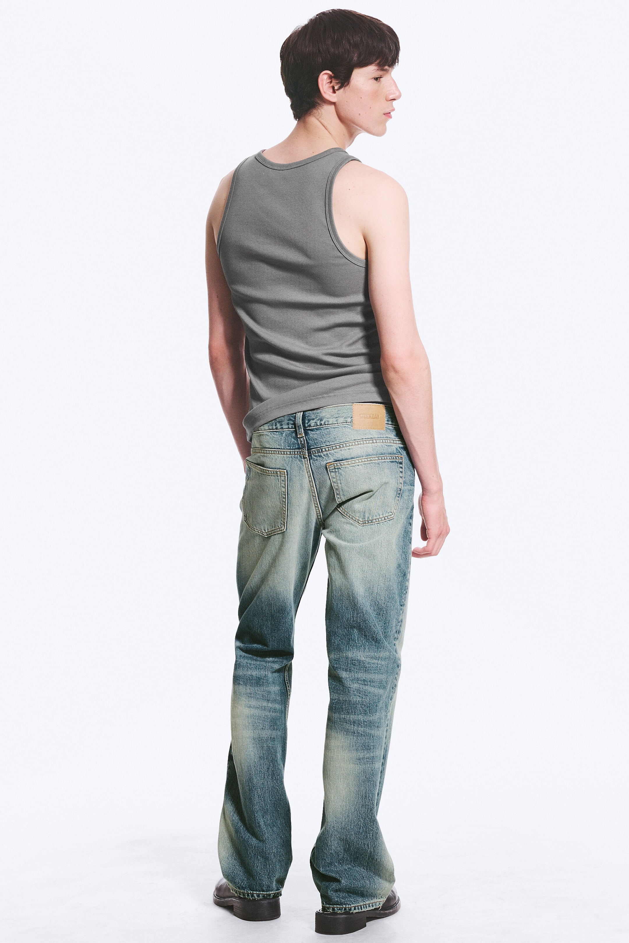 Chill Blue - Mellanblå - Sky Low Waist Regular Bootcut Jeans - 3