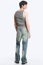 Chill Blue - Mellanblå - Sky Low Waist Regular Bootcut Jeans - 3