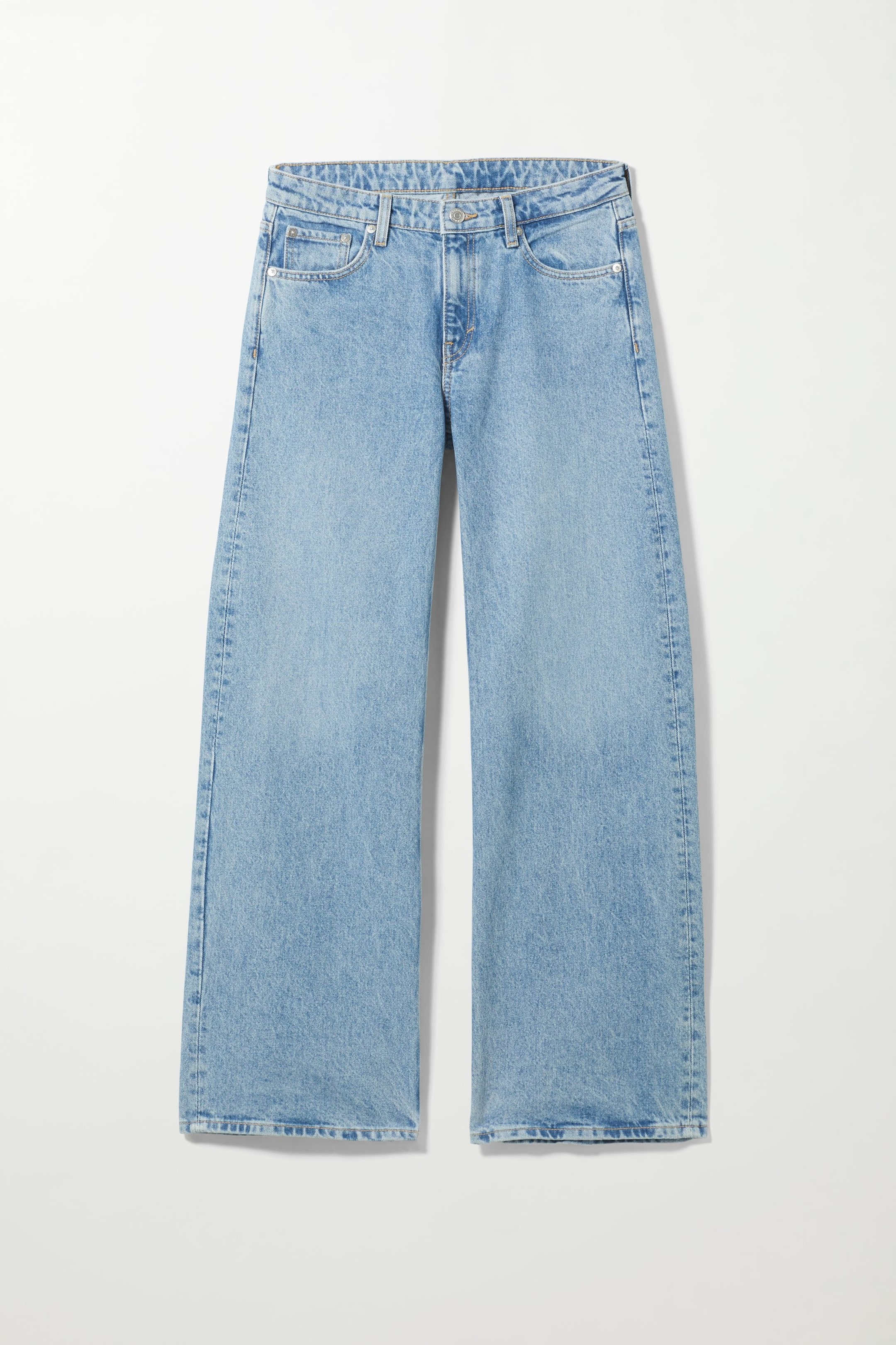 Blue Wash - Ray Low Wide Jeans - 0