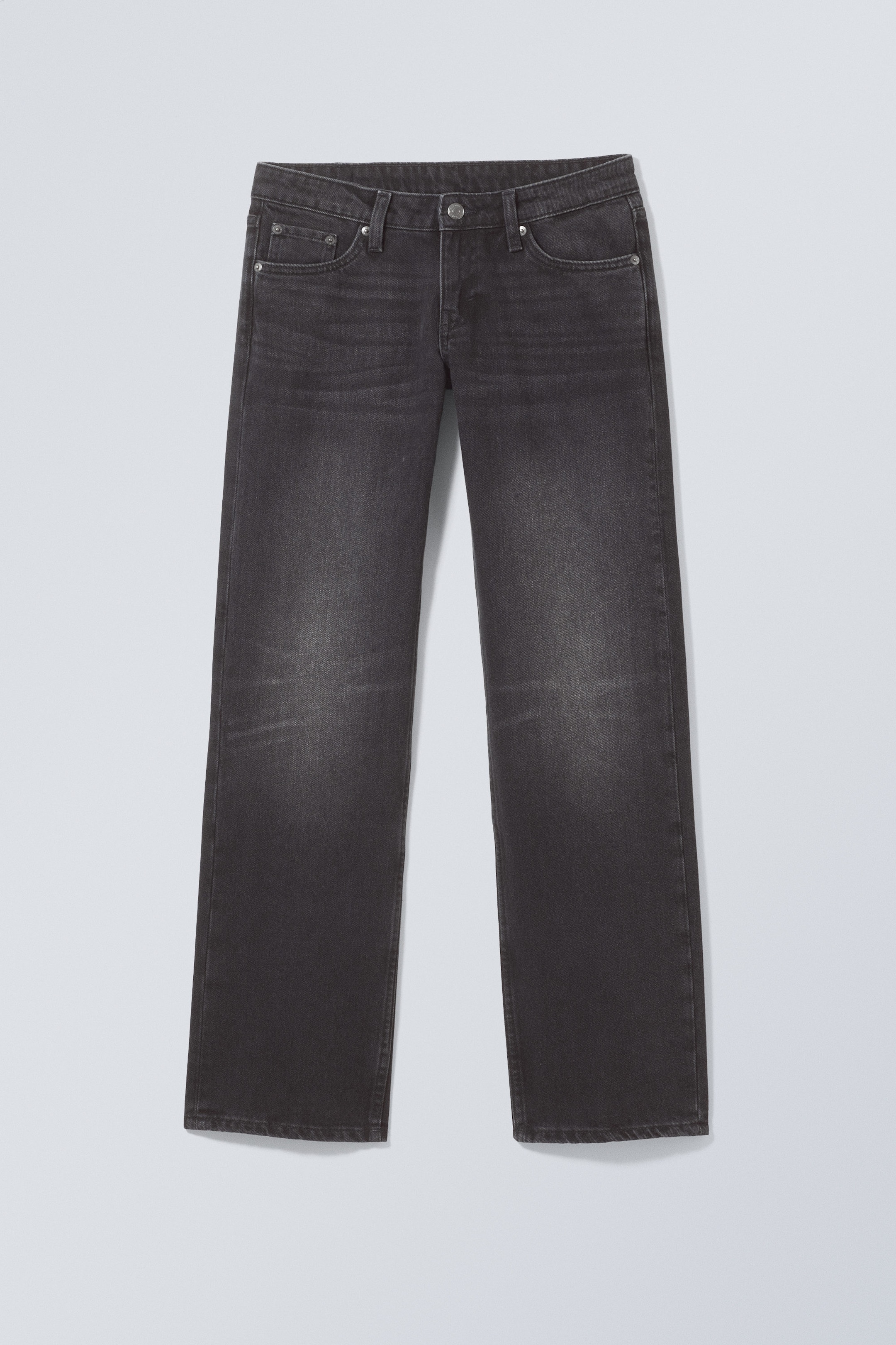 Washed Black - Arrow Low Rise Regular Straight Jeans - 0