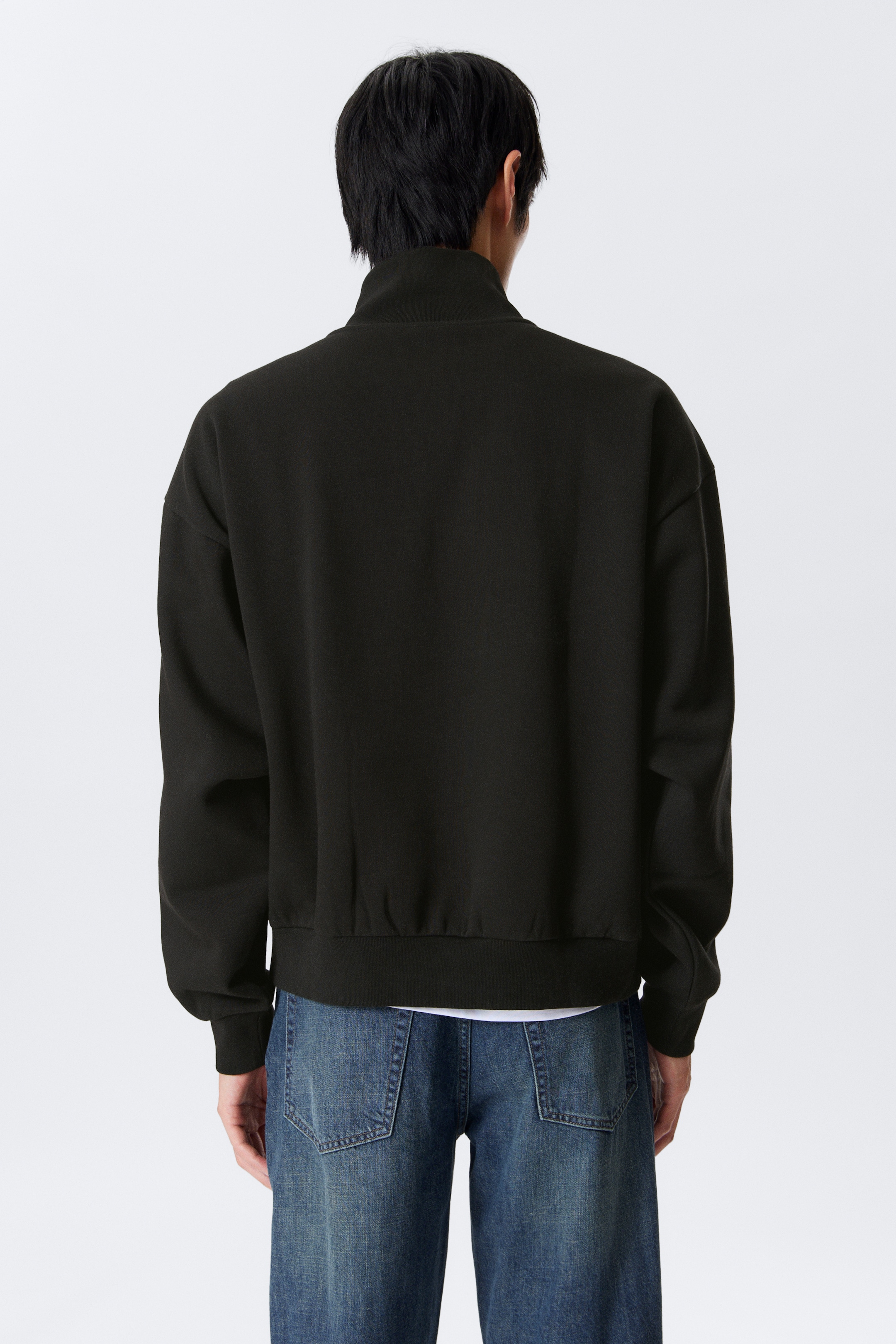 Zobacz większy obraz: Bluza Loose Half Zip - Czarny - ON | H&M PL 3