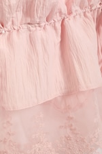 Light Dusty Pink - ROSABEL LOW RISE LOOSE LACE-TRIM BLOOMERS - 1