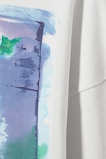 White - Surf Paint - Great Boxy Graphic Long Sleeve T-shirt - 2