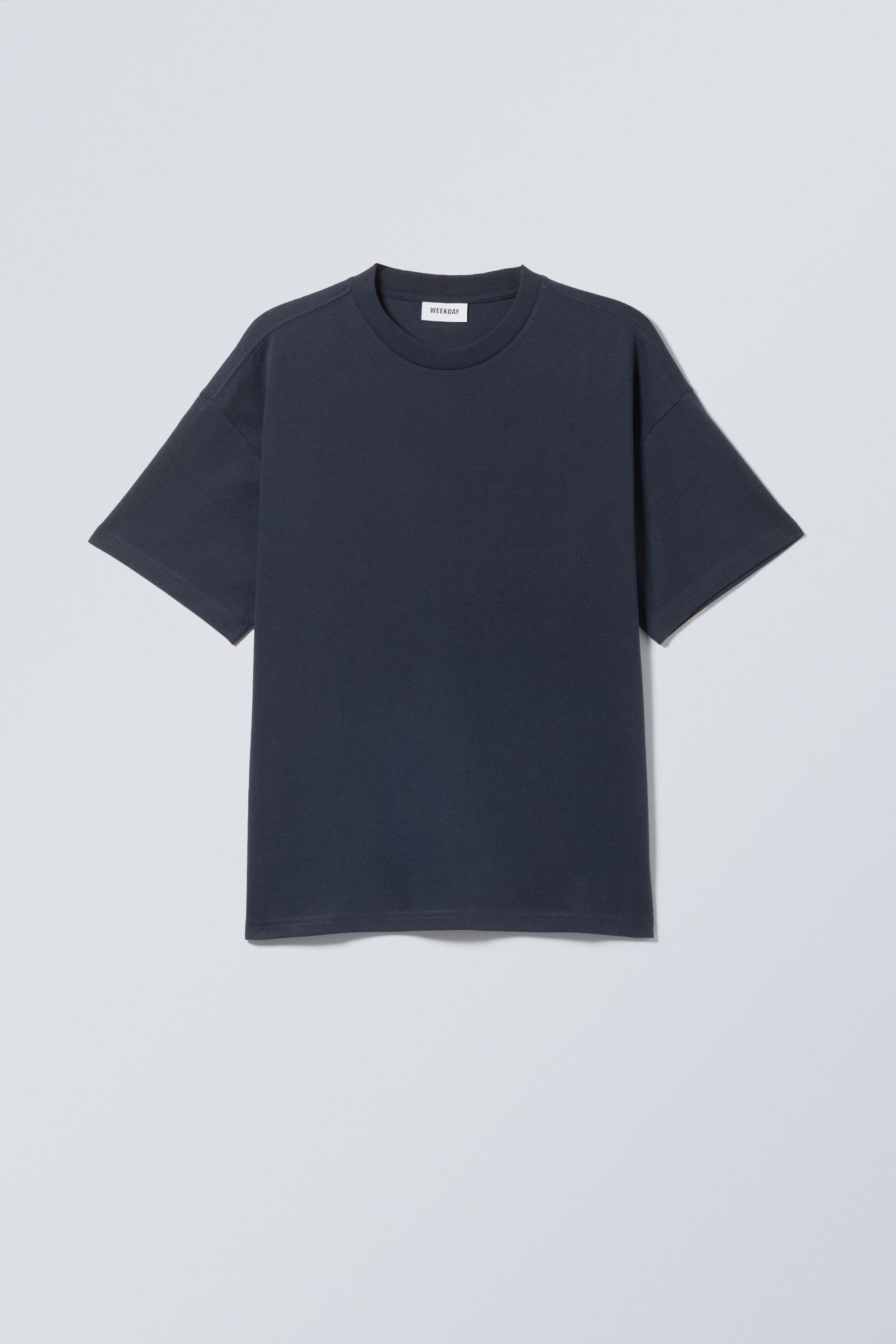 Dark Blue - Great Boxy Heavyweight T-Shirt - 1