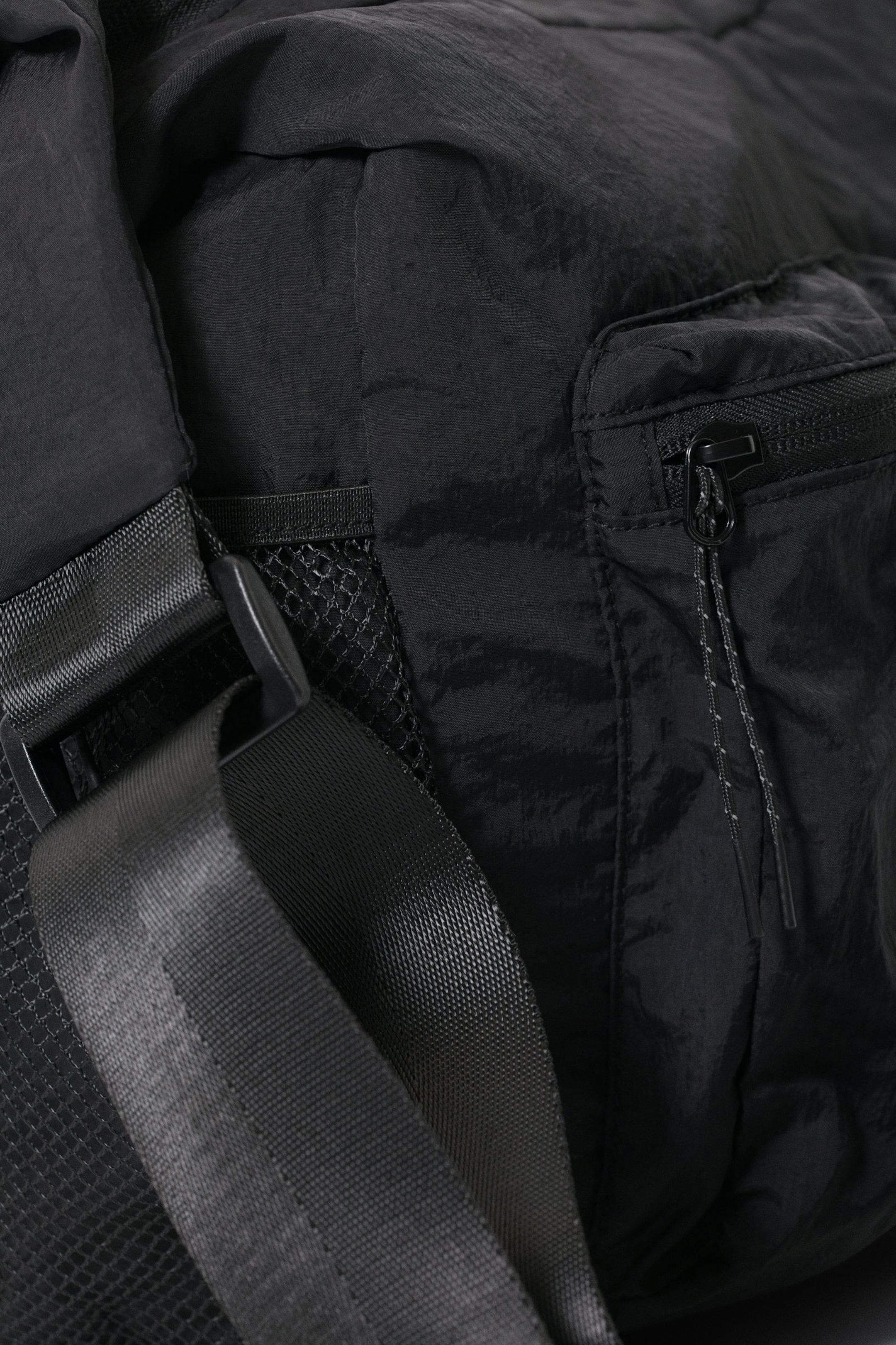 Black - Pocket Crossbody Bag - 2