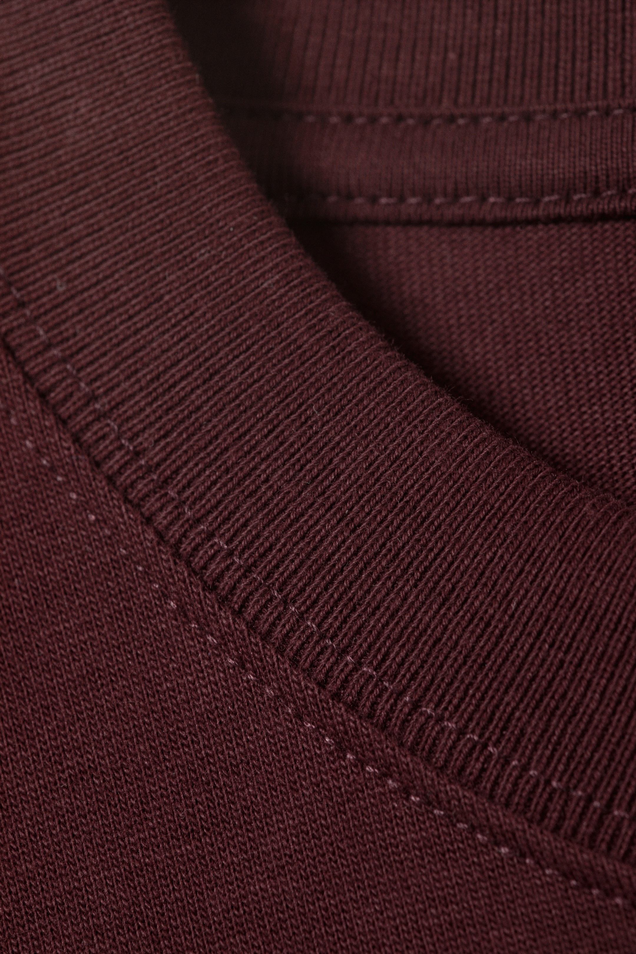 Se større billede: Great boxy T-shirt med lange ærmer - Bordeaux - HERRE | H&M DK 5