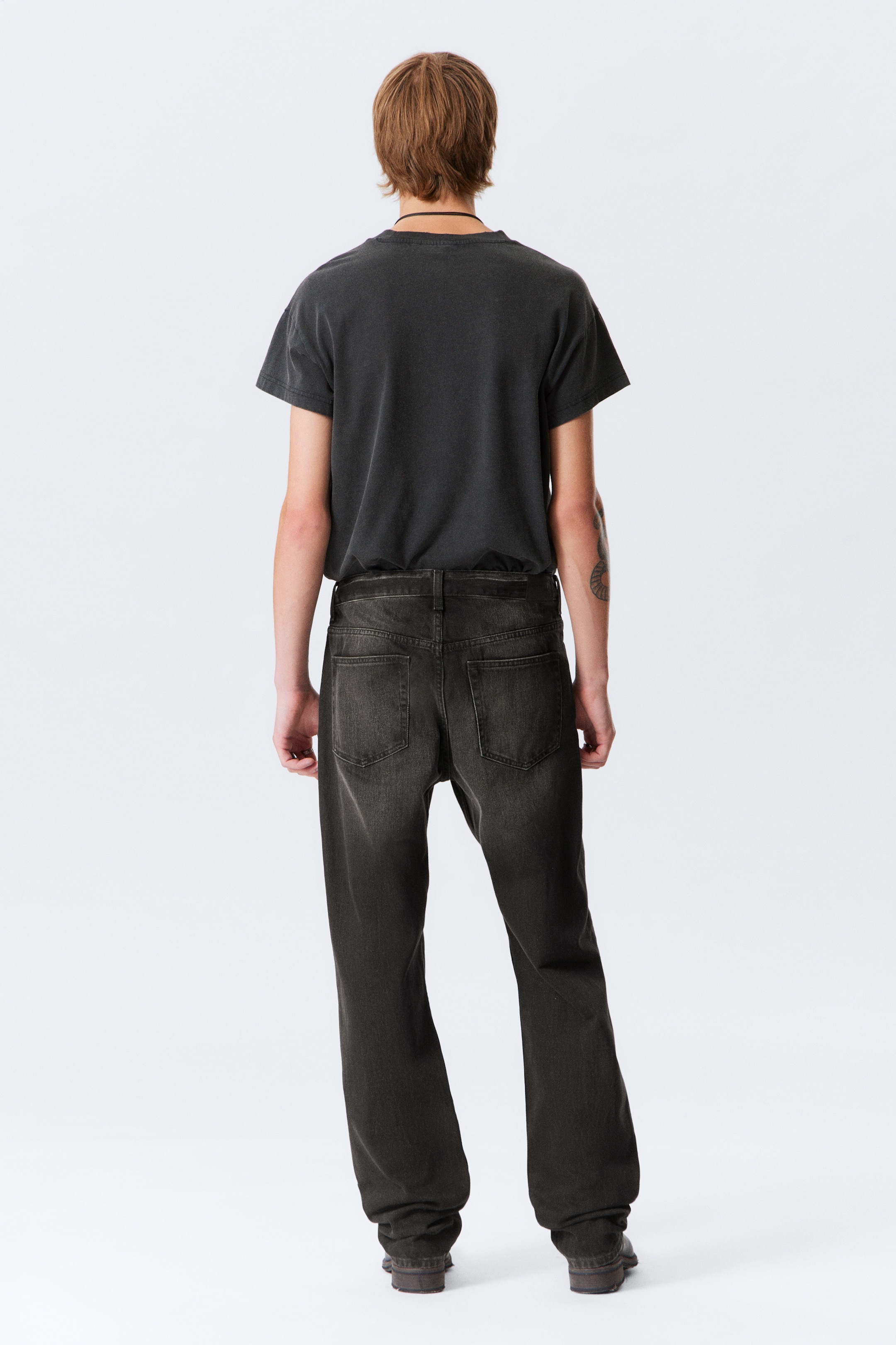 Grotere afbeelding bekijken: Space Relaxed Straight Leg Jeans - Obsidian Black - Black - HEREN | H&M BE 4