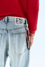 Hellblau - Looser – Weite Jeans mit normaler Taille - 3