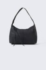 Black - Rectangular Shoulder Bag - 0