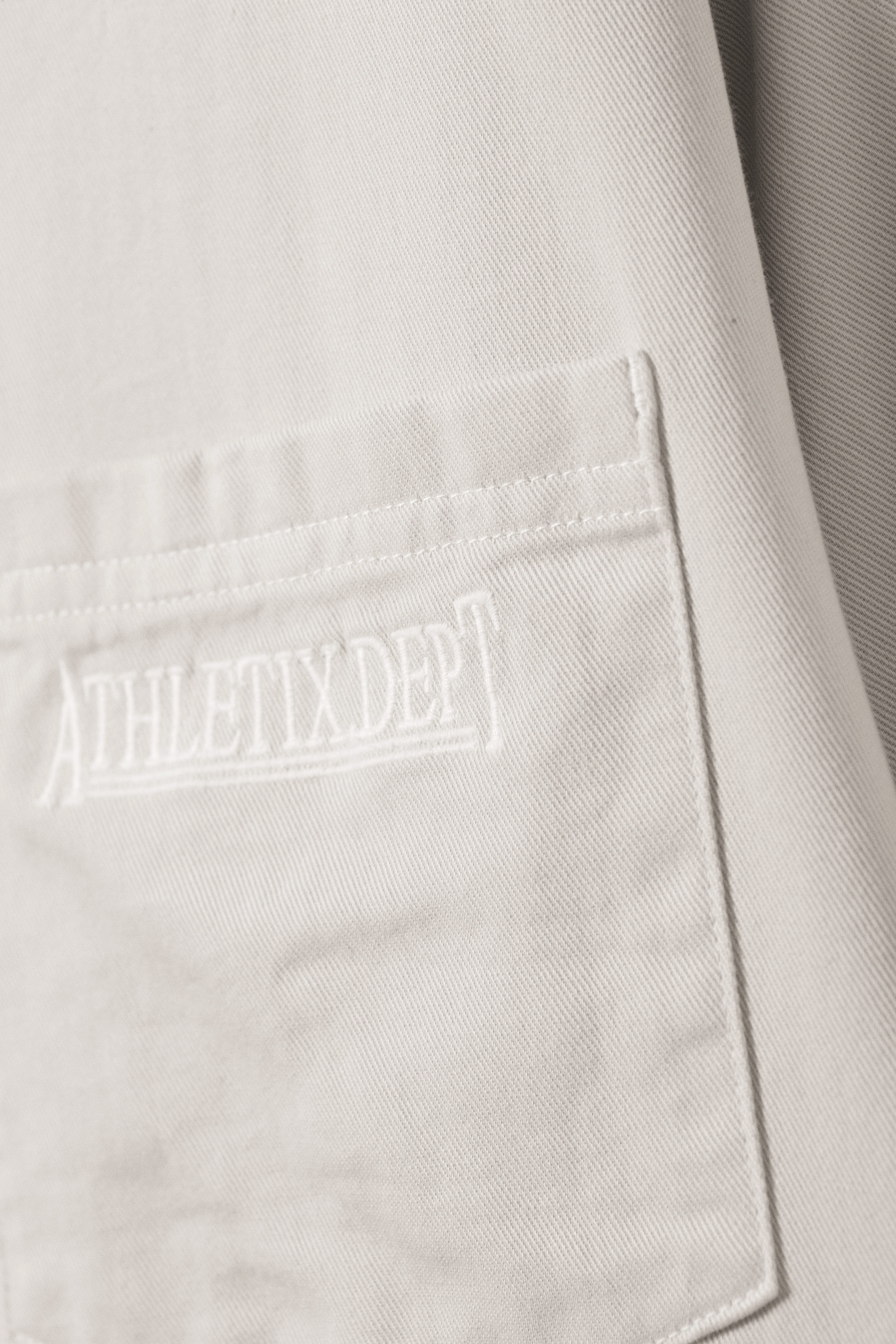 Beige - Embroidered Oversized Cotton Shirt - 6