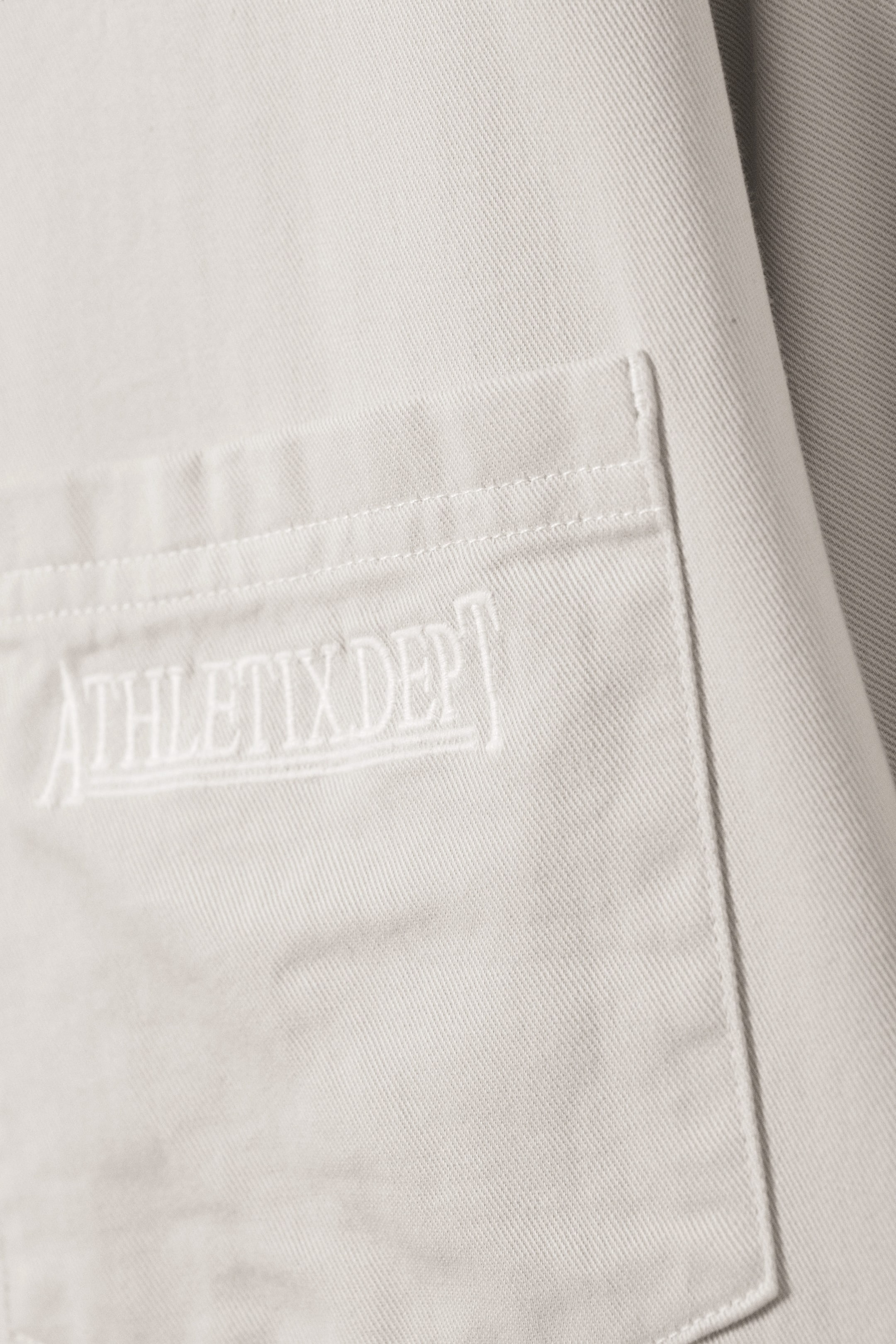 Beige - Embroidered Oversized Cotton Shirt - 2