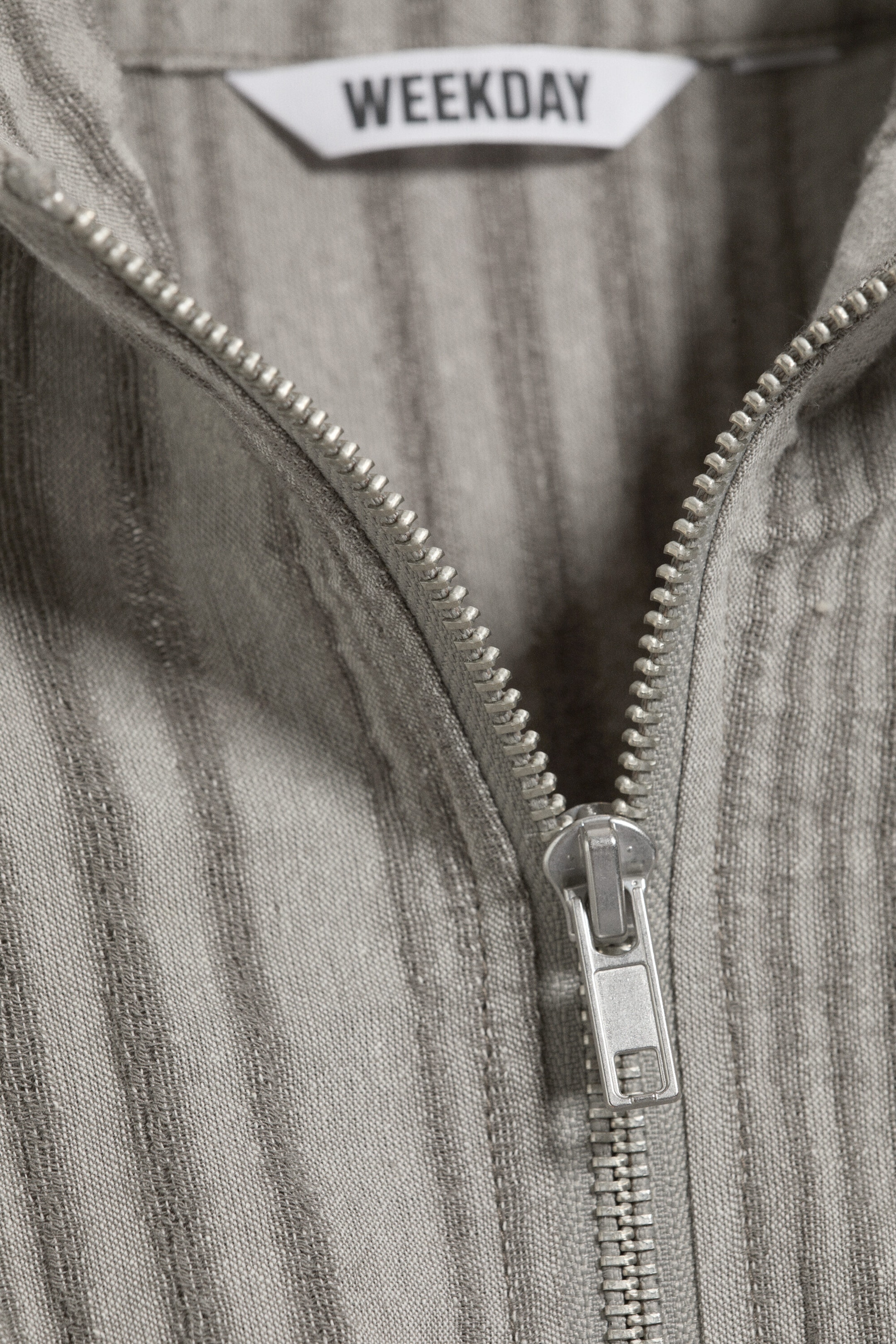 Dusty Grey - Sleeveless High‑Neck Zip Top - 5