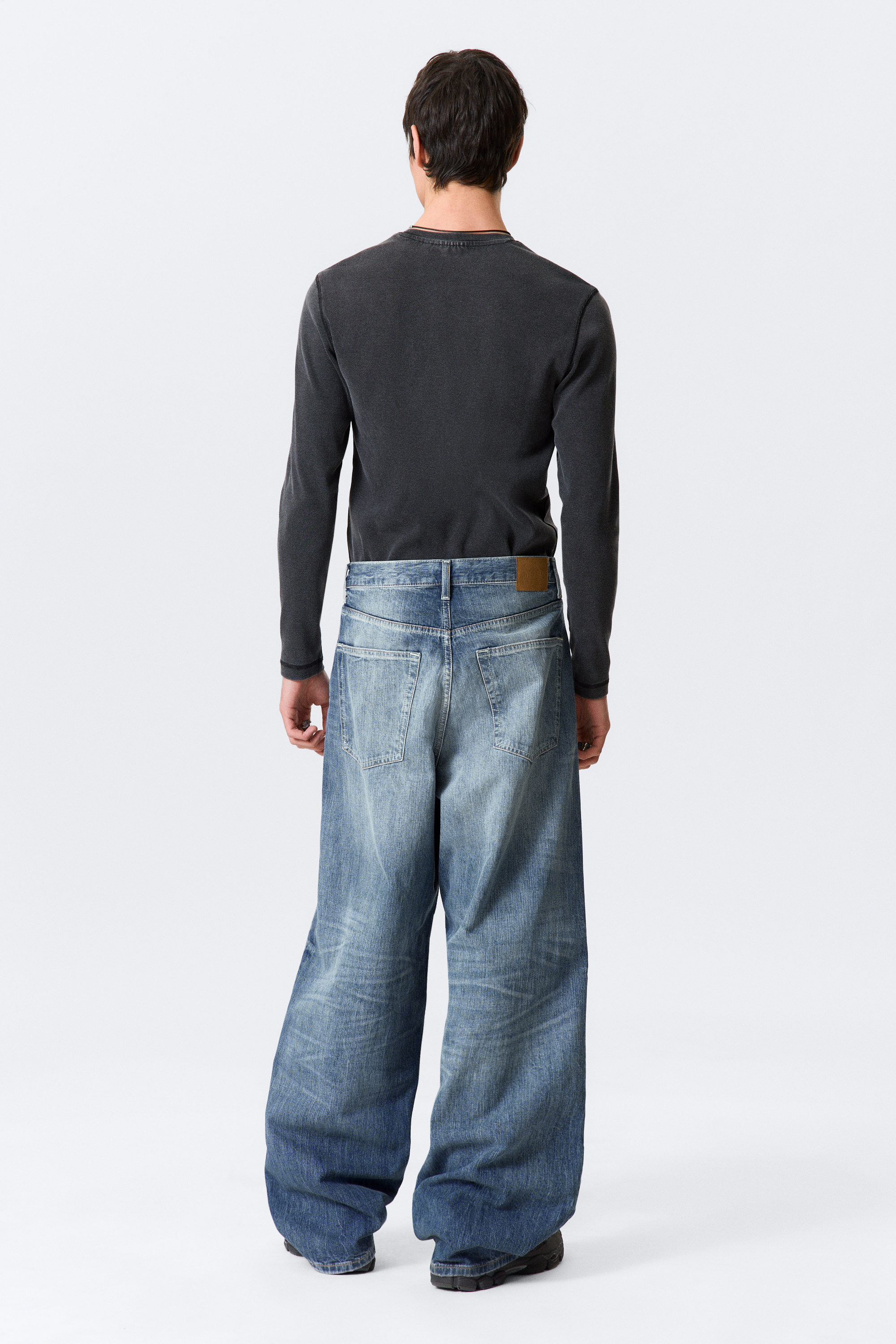 Board Blue - Mellanblå - Astro Loose Baggy Leg Jeans - 5
