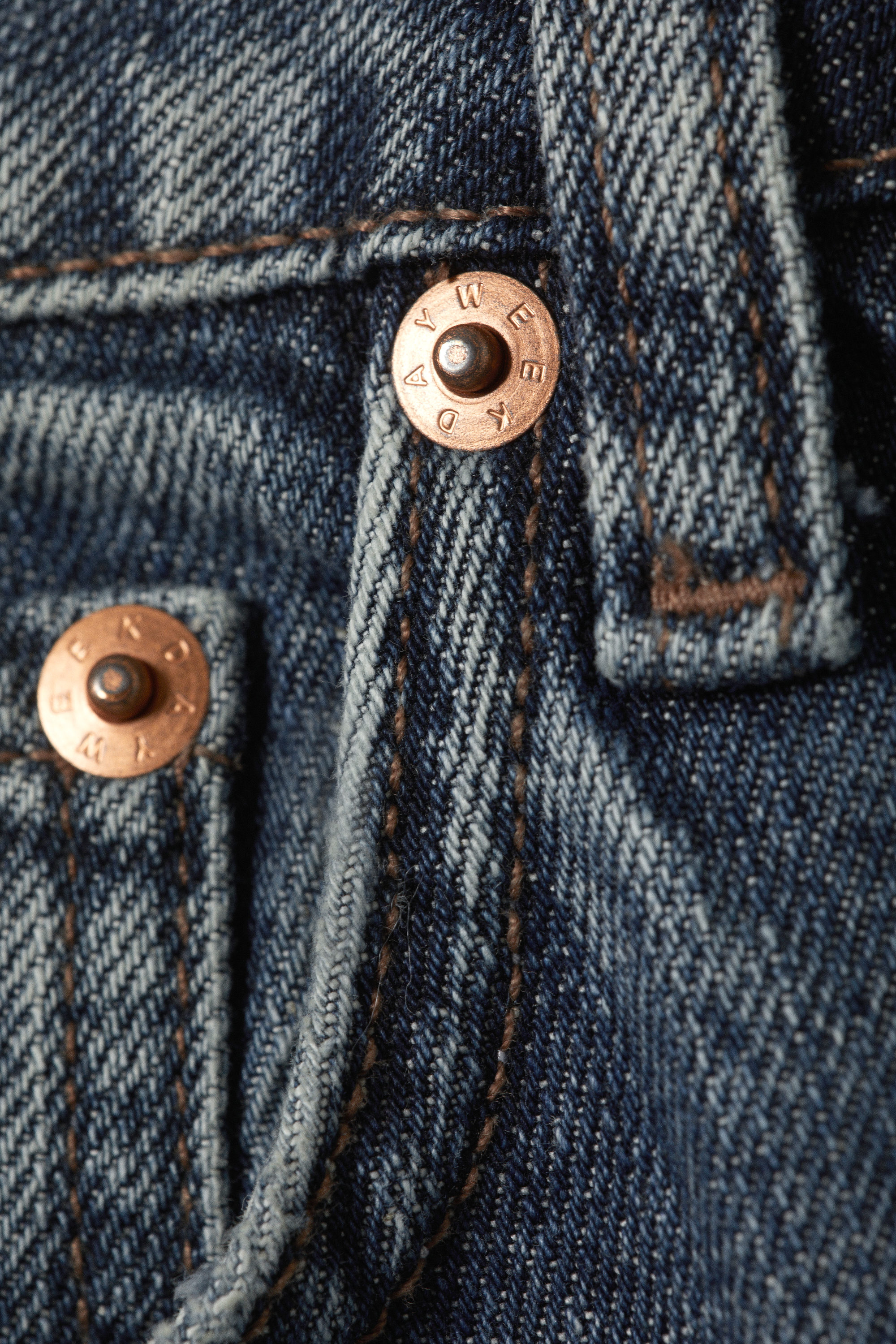 Second Blue - Mellanblå - Resolute Curve High Waist Regular Straight Jeans - 6