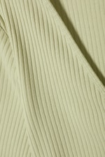 Pale green - Soft Rib Cropped T-shirt - 1