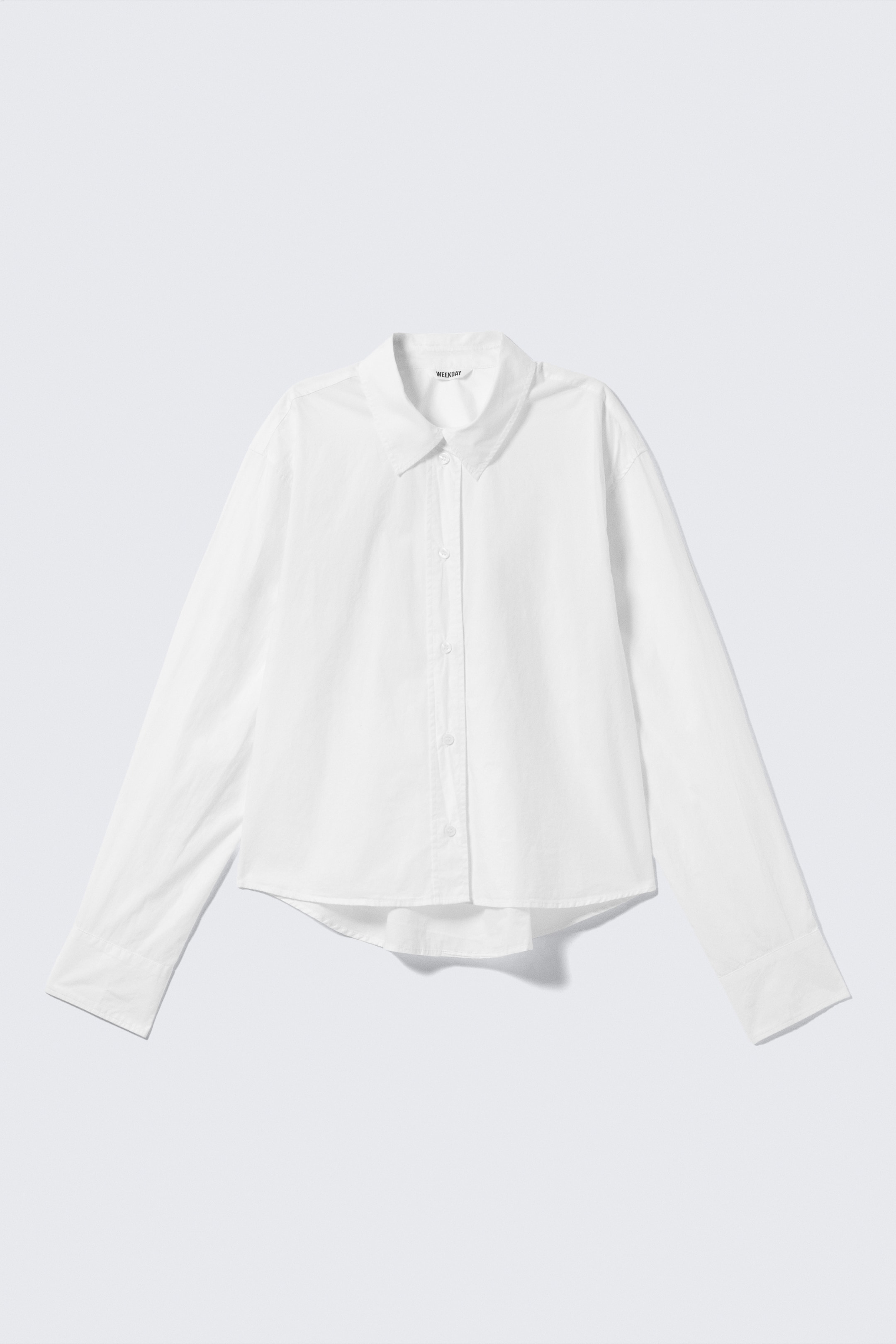 Agrandir l'image: Chemise courte en popeline de coton - Blanc - FEMME | H&M FR 5