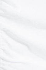 Vit - Rynkad Kortärmad Topp - 4