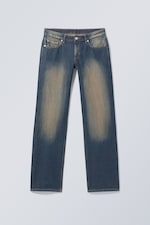 Herritage Blue - Medium Blue - Arrow Low Rise Regular Straight Jeans - 0