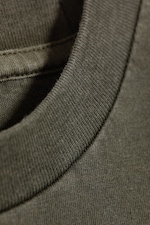 Gewaschenes dunkles Khakigrün - Lockeres, quadratisches Baumwoll-Tanktop - 4