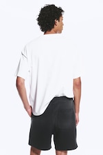 Weiß - Face Off - Bedrucktes kastiges T-Shirt - 2