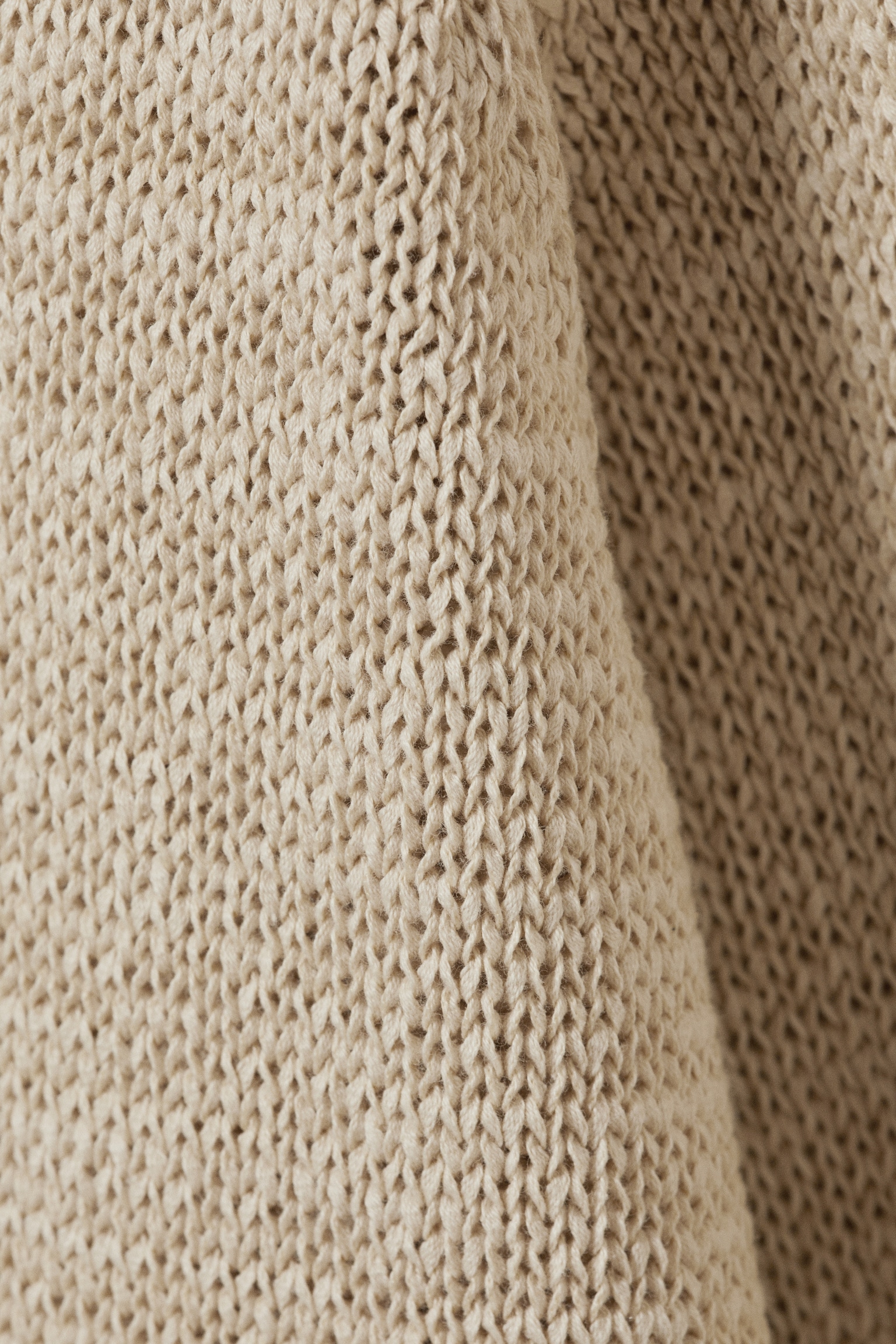 Entspannter Strickpullover mit Raglanärmeln - Beige - 2