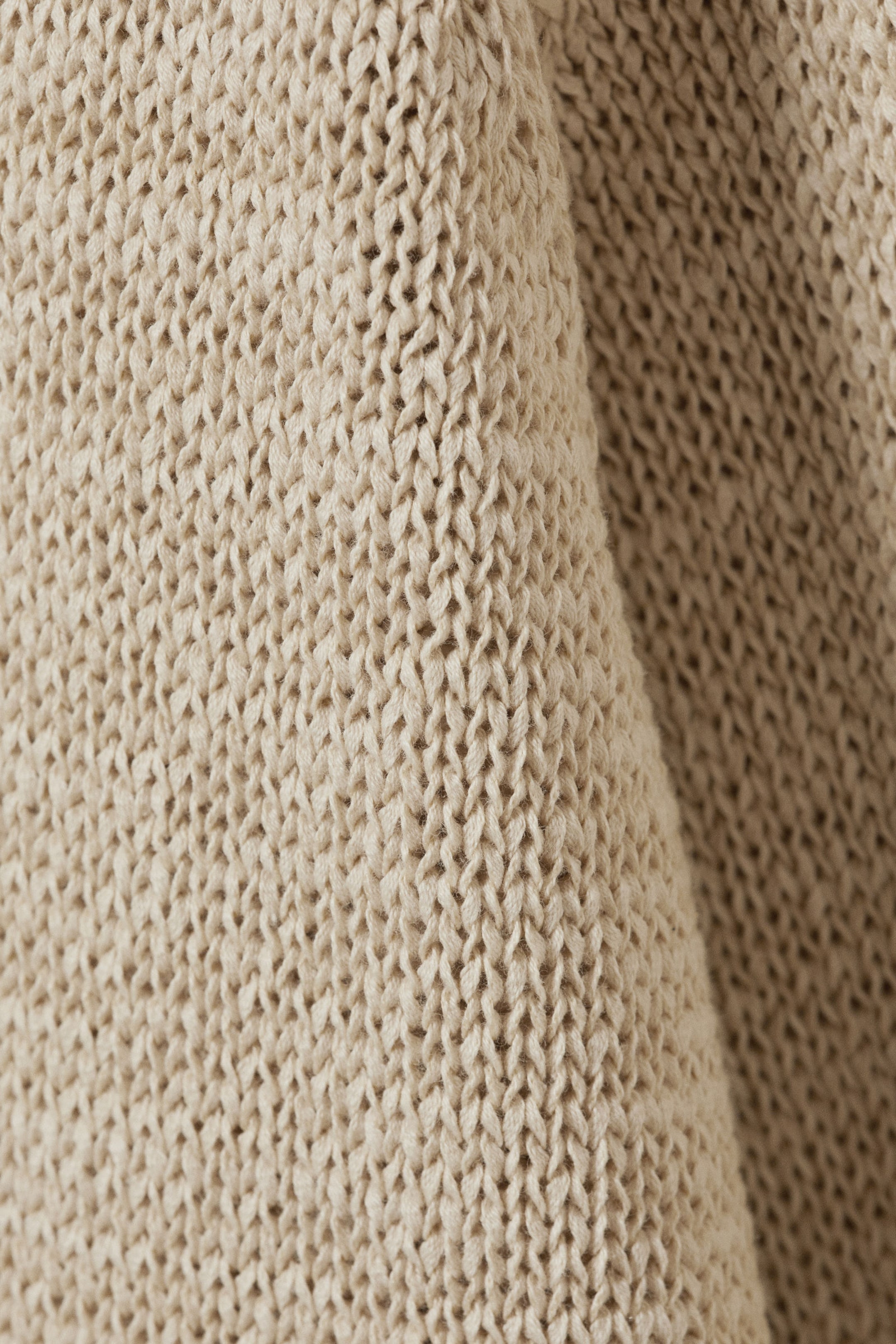 Beige - Relaxed Raglan-Sleeved Knitted Sweater - 4