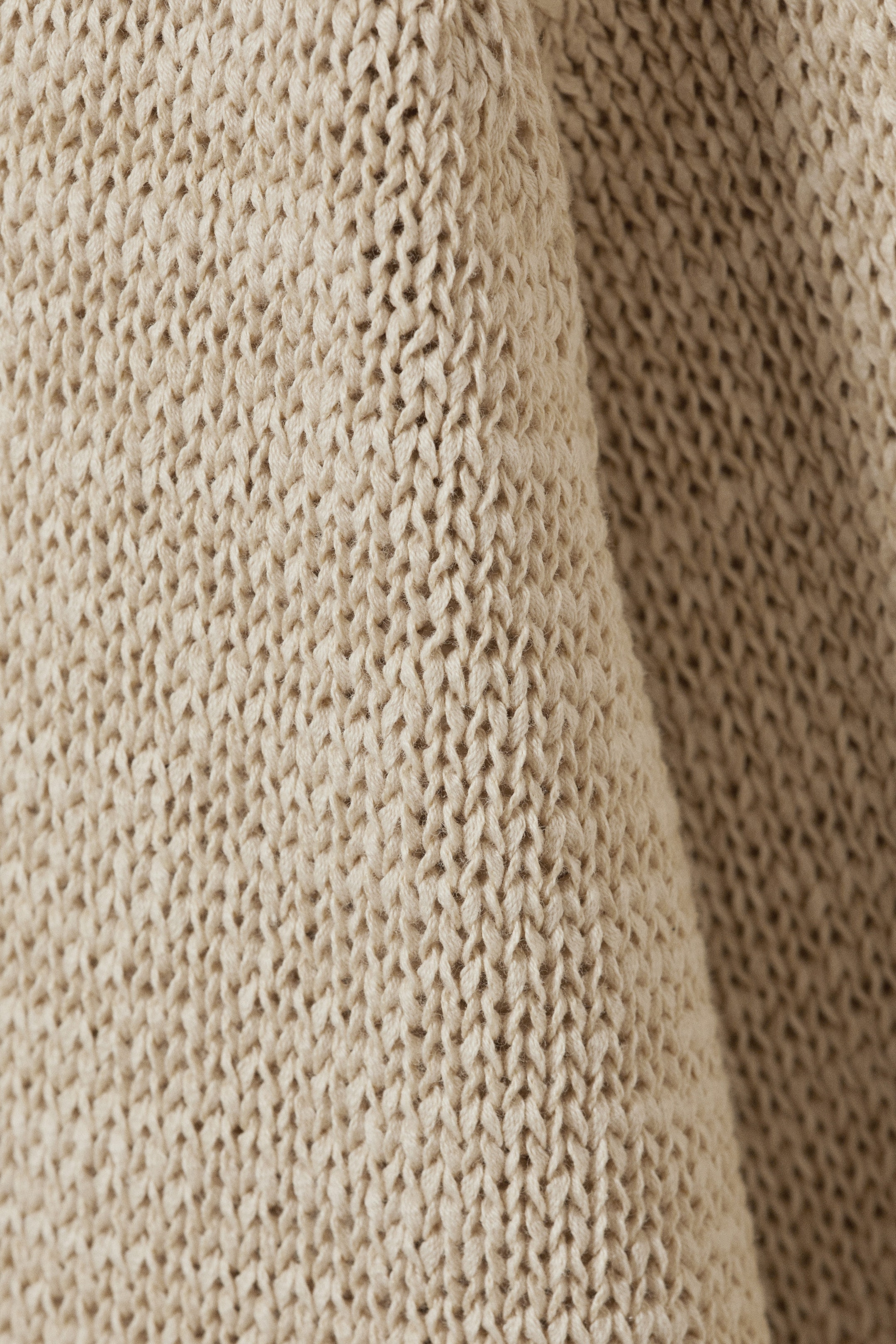 Beige - Relaxed Raglan-Sleeved Knitted Sweater - 2