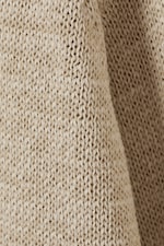 Beige - Relaxed Raglan-Sleeved Knitted Sweater - 1