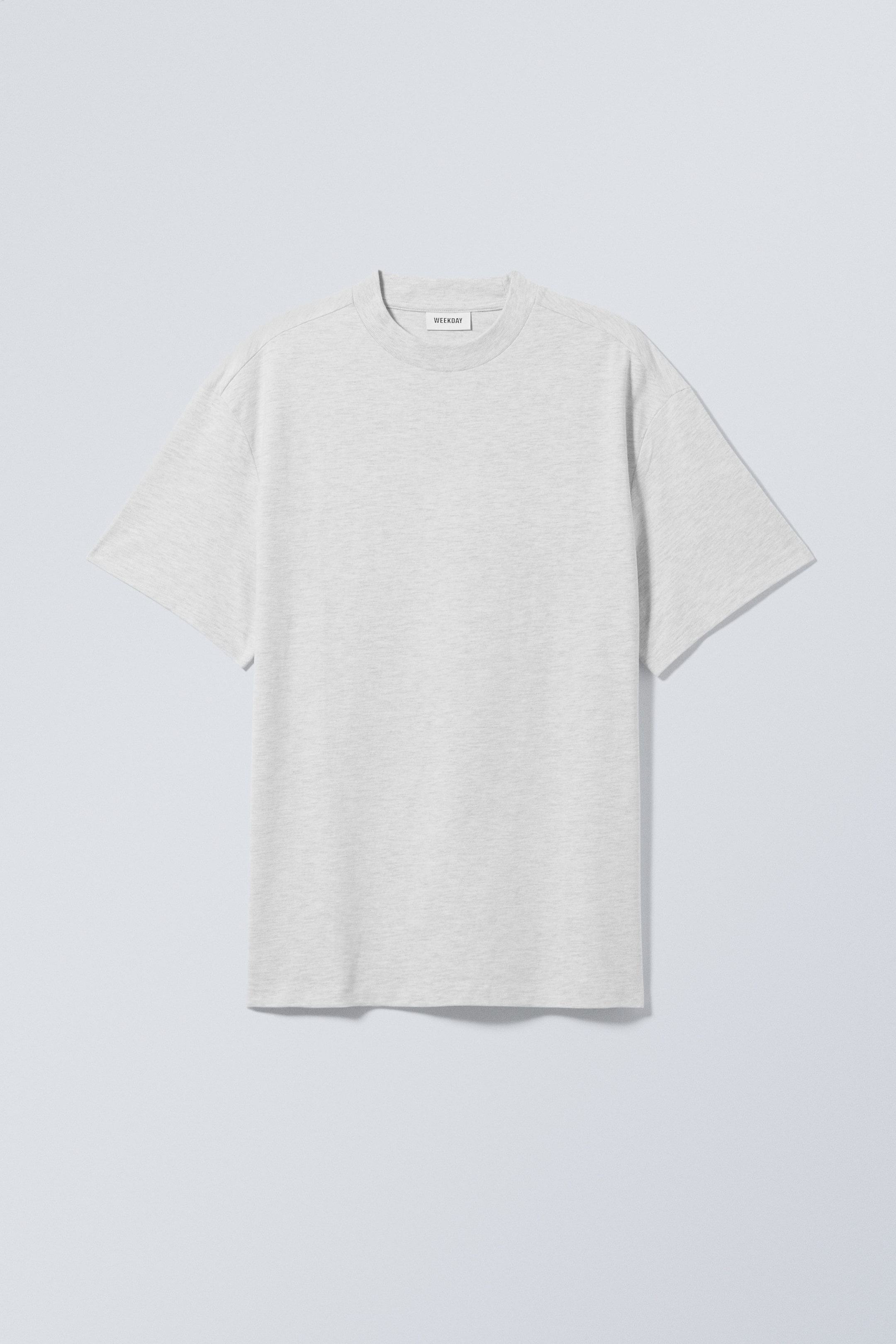 Hellgrau meliert - Großartiges Heavyweight-T-Shirt - 0