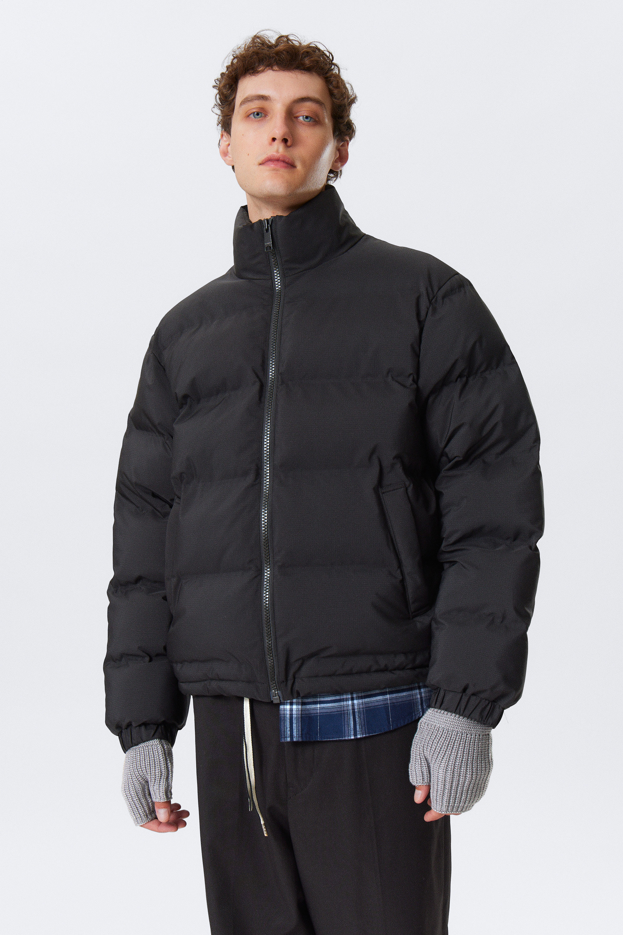 Black - Cole Puffer Jacket - 1