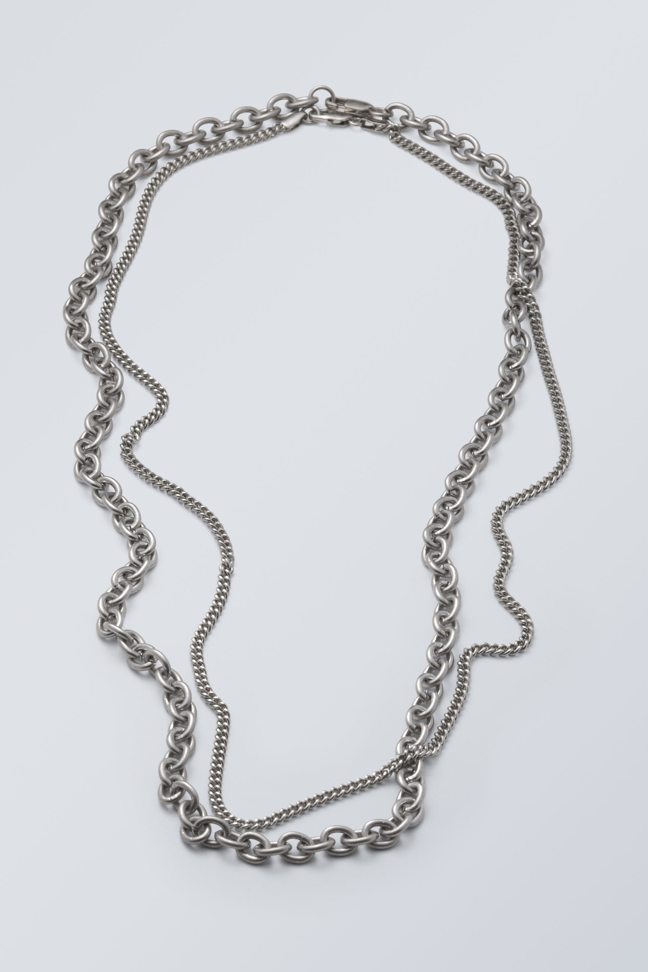 Silver - Uno Necklace Set