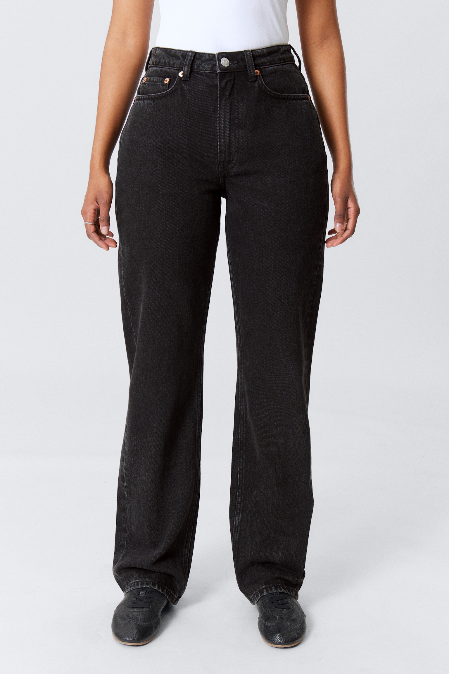 Resolute Curve High Waisted Regular Straight Jeans - Tuned Black - Schwarz/Second Blue - Mittelblau/Blue Rinse - Dunkelblau - 4