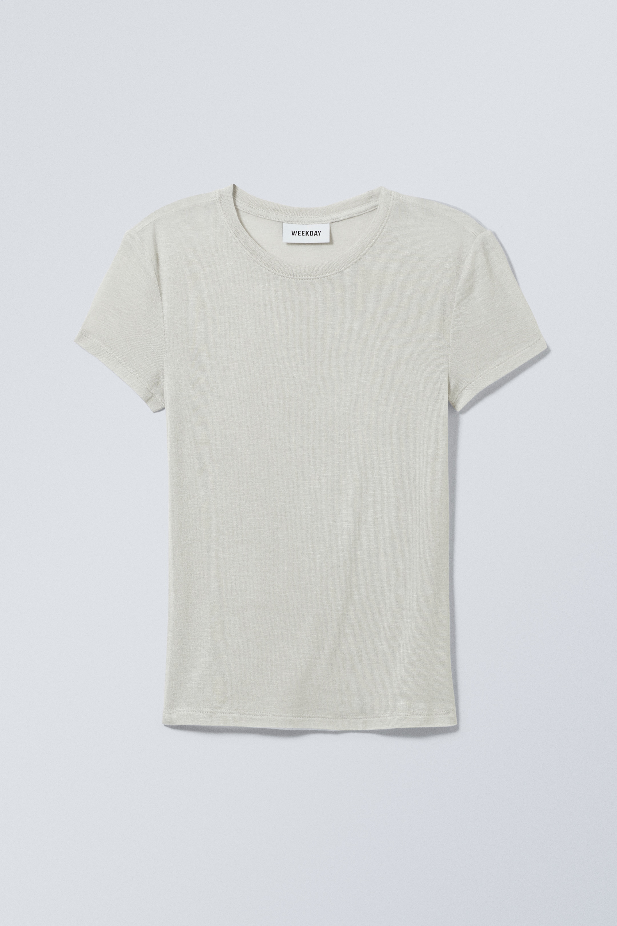 Vis større bilde: Myk, gjennomsiktig, formet t-skjorte - Støvet mole - DAME | H&M NO 1