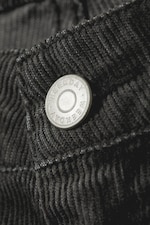 Black Dark - Nova Low Slim Bootcut Cord Trousers - 1