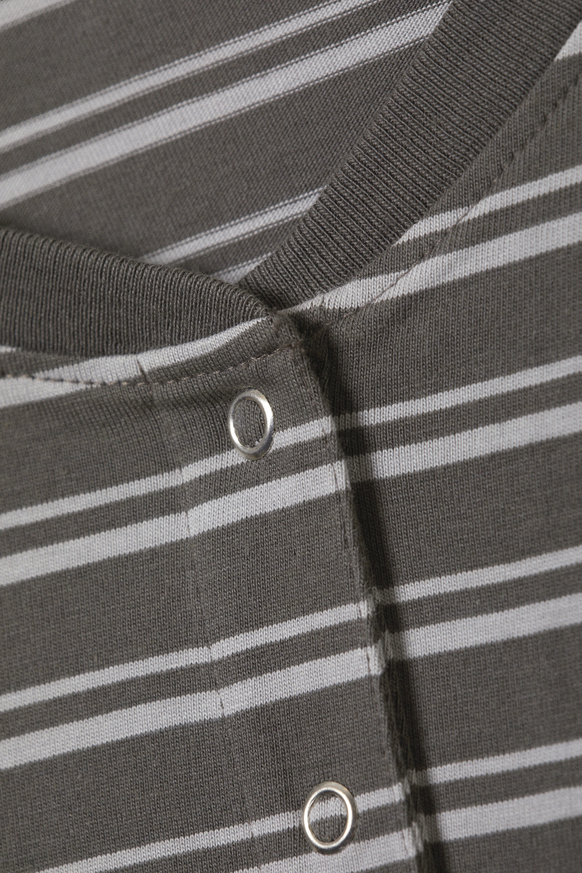 Striped Dark Grey - Boxig långärmad henley-t-shirt - 4