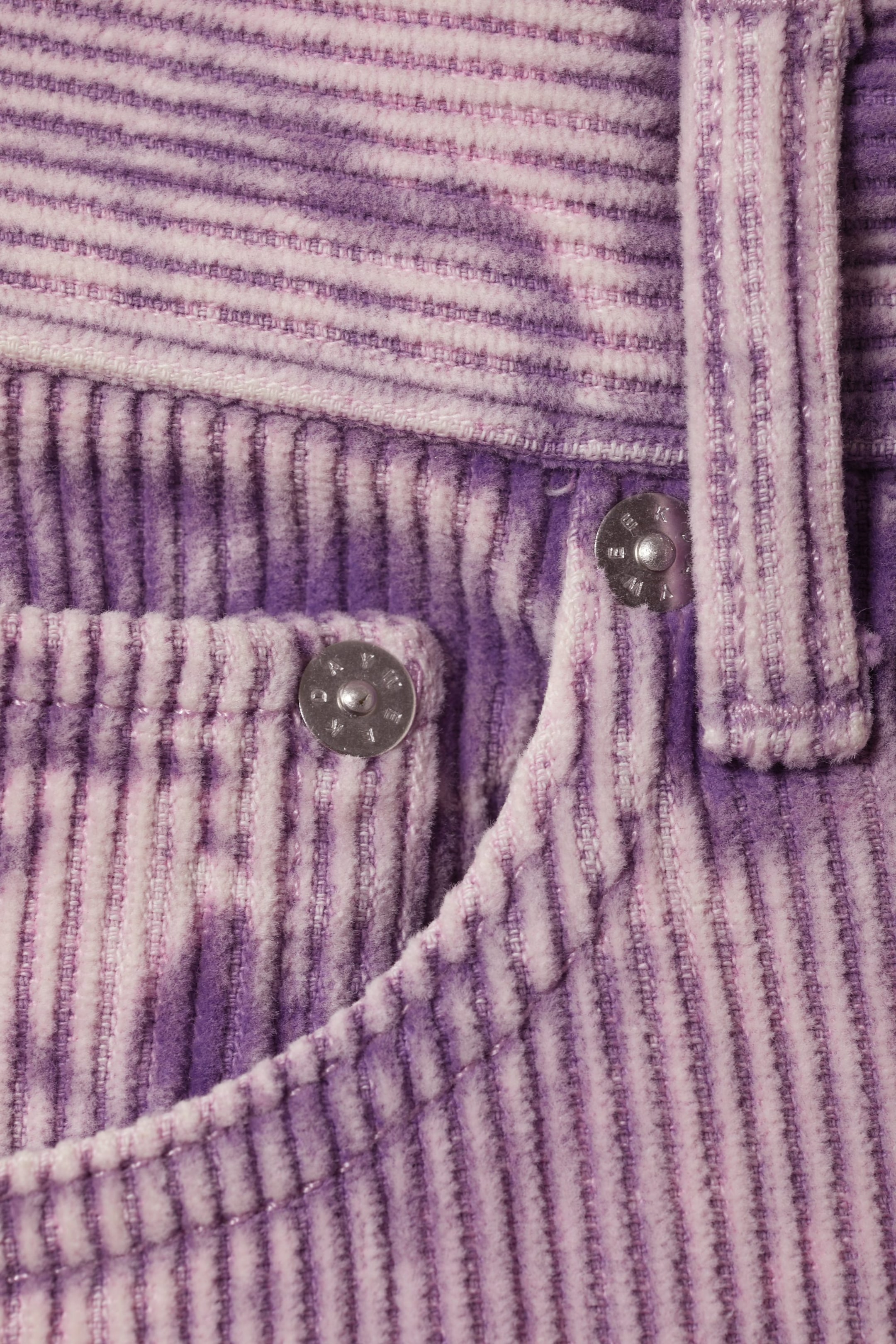 Lilac - Space Washed Cord Trouser - 1